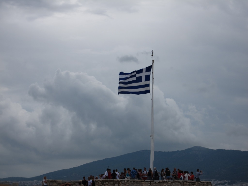 The Greek flag flies with great pride and an incredible story of rebellion