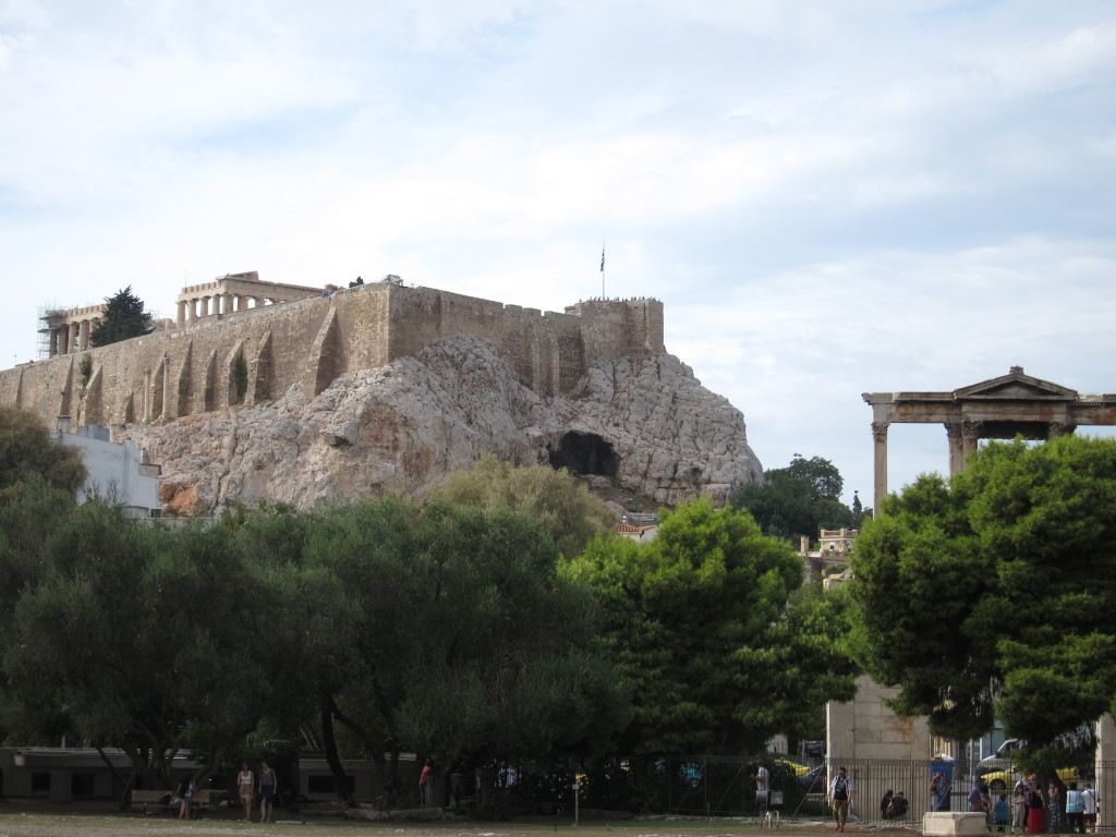 The view of the Parthenon from Hadrian's Arch