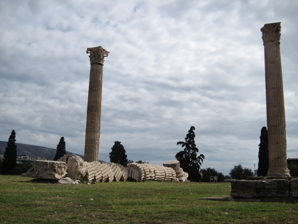 Part of the Temple of Zeus. In this case, "if it's broke, maybe we don't have to fix it"!