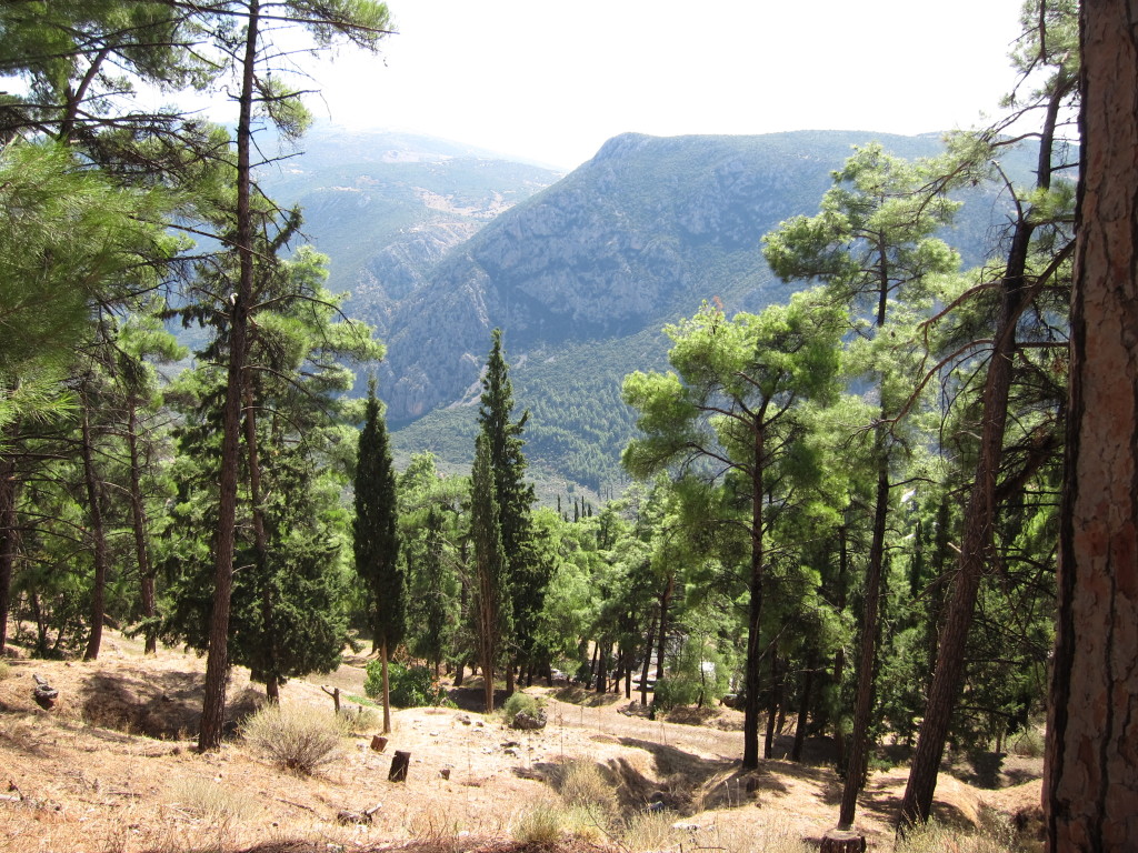 The view from the Olympic stadium on Mt. Parnassus