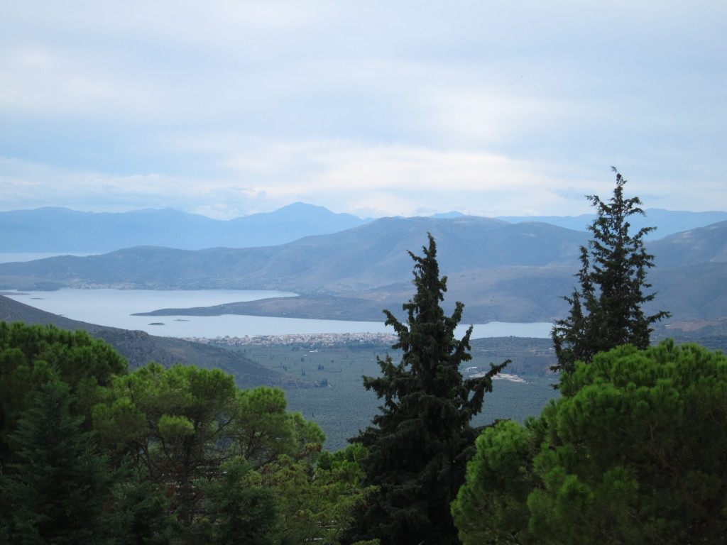 The Sea of Corinth from outside of Delphi