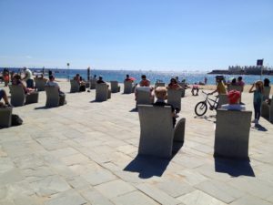 Barcelona beach seats!