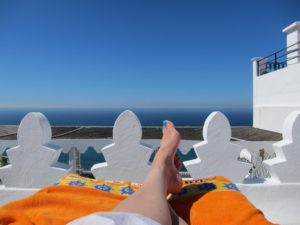 Resting feet in Morocco